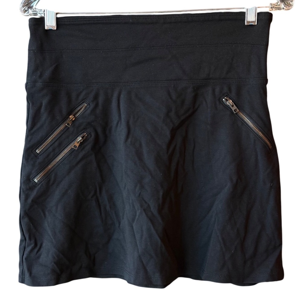 Athleta Black Athletic Skirt Size 2 Women's Mini Active Moto Style